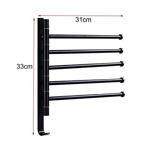 Support main salle bain murale décorative finition noir mat