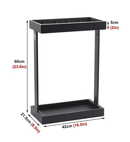 Support de cannes et bâtons de marche design en métal robuste - 3