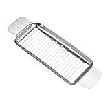 Wlinfetity Käseschneider mit Butterschneidefunktion, Edelstahl-Küchenwerkzeug für Blockkäse und weiche Lebensmittel, 20 x 6,7 x 1,5 cm, leicht zu reinigen