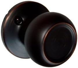 Dark Oil Rubbed Bronze Door Knob - Dummy Non-Functional Round Knob Handle For Interior Doors