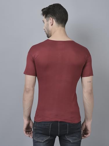 Image of Dollar Lehar Men Combed Cotton Round Neck with Sleeve Vest -Colour May Vary