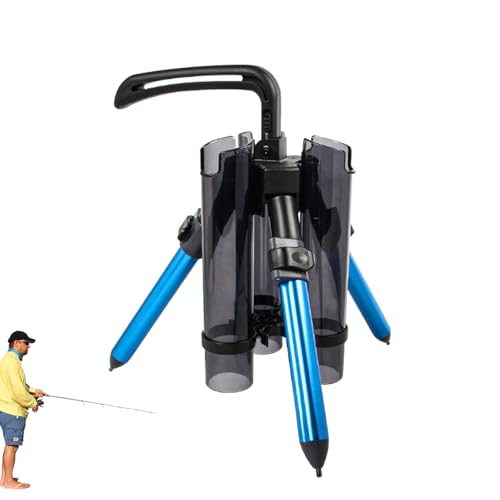 Supports de canne à pêche pour sol et trépied de pêche pliable 3 cannes