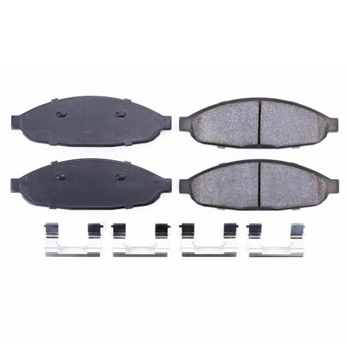 Image of PowerStop Front Brake Pads for Chrysler Pacifica 2004-08 - Z17 Ceramic Brake Pads with Installation Hardware, 17-997