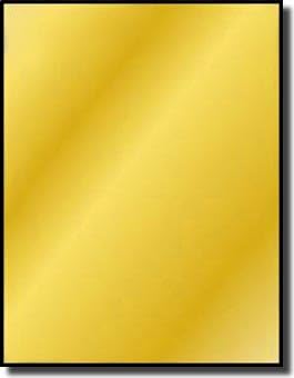 100 Label Outfitters 8-12" x 11" Etiquetas láser metálicas doradas, 100 hojas