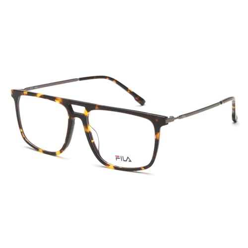 Image of FILA Eyewear| Square | Men | Medium | Shiny Brown Demi Acetate Frame