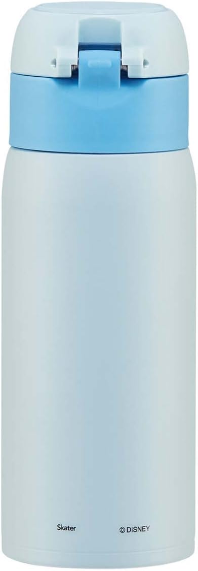 Skater STOT3-A Heat Retention Vacuum Double Wall Construction, Direct Drinking Stainless Steel Mug Bottle, One-Touch Open, 11.8 fl oz (350 ml), Disney Alice in Wonderland