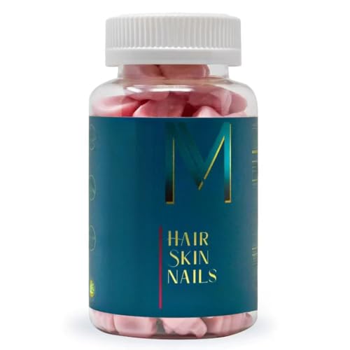 Gomme gommose per capelli, pelle e unghie - Supportano capelli sani - Vitamine vegane con biotina per donne e uomini, unghie più forti, pelle sana