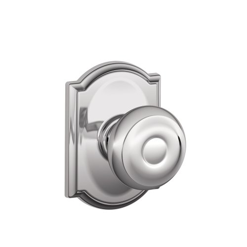 Exclusive Discount 50% Price SCHLAGE F10 GEO 625 CAM Camelot Collection Georgian Passage Knob, Bright Chrome