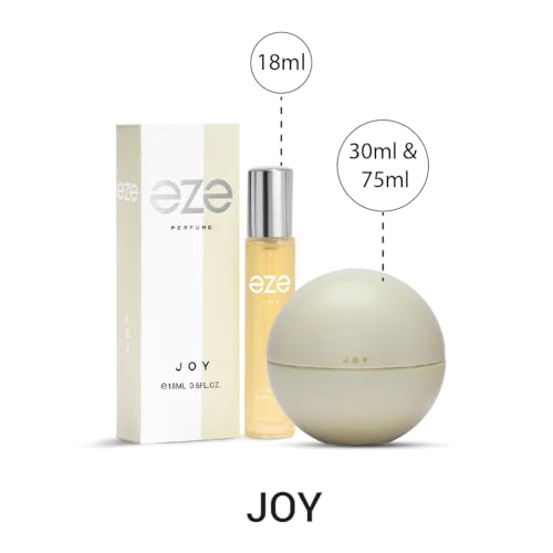 Eze JOY Perfume For Women, Premium Long Lasting Jasmine Fragrance, Luxury Intense Scent, Best Gift For Her, Liquid EDP, 75ml