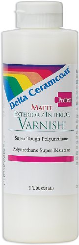 Delta Creative Protect Exterior/Interior Varnish (8 Ounce), 70408 Matte
