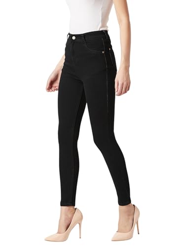 Image of Miss Chase Women's Skinny Fit High Rise Regular Length Denim Stretchable Jeans