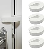 Tonsmile Door Finger Guards, White Foam Anti Door Slam Baby Child Safety Proofing Door Protector (4 Packs)