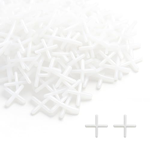 BlingKingdom 300 PCS 2 mm Plastic Cross Shape Tile Spacers,