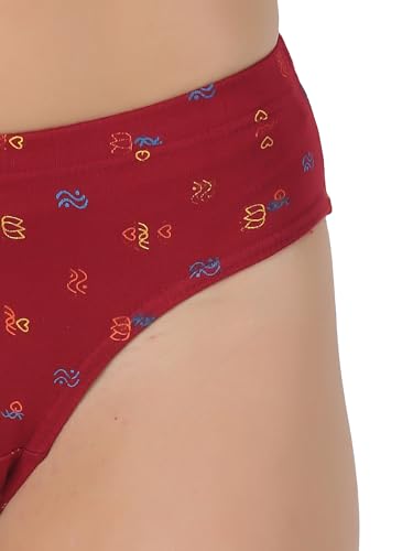 Image of Dollar Lehar Super Combed Cotton Women's Printed Hipster Panty - Actual Print May Vary