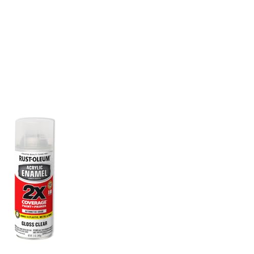 Image of Rust-Oleum 271913 Acrylic Enamel 2X Spray Paint, 12 oz, Gloss Clear