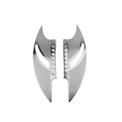 Cale pied moto touring et softail : repose-pieds mâle argent