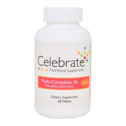 Celebrate Multi-Complete 36 Chewable with Iron - Orange - 60 Count Celebrate Multi-Complete 36 Chewable with Iron - Orange - 60 Count