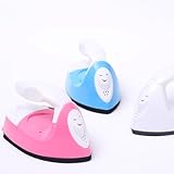 rongweiwang Mini Craft Iron, DIY Electric Iron Tool for Patchwork Applique Quilting, Portable Travel Ironing with Fast Heat Up, Ideal for Beginners Craft Enthusiasts (Blue) - Image 5