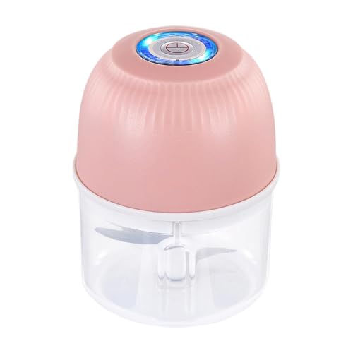 Picador eléctrico de hierbas – Picador de ajo eléctrico Minnii, procesador de alimentos inalámbrico de 250 ml, picadora de ajo recargable por USB, picadora de verduras portátil para ajo, jengibre
