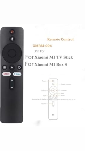 Image of Mi Compatible Remote for Xiaomi Mi Box S XMRM-006 and Mi TV Stick MDZ-22-AB MDZ-24-AA Smart Box with Google Assistant Function