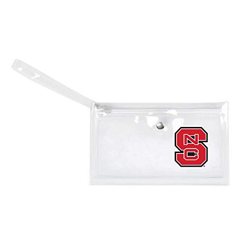 Image of Littlearth - LIWXY NCAA North Carolina State Wolfpack Unisex Ncaancaa Ticket Wristlet, Clear, 9 inch by 5.25 inch