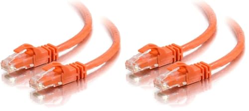 C2G 27893 Cat6 Crossover Cable - Snagless Unshielded Network Patch Cable, Orange (10 Feet, 3.04 Meters) (Pack of 2)