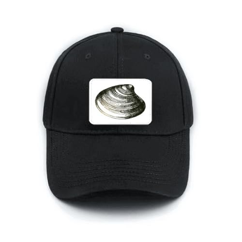 Casquette ajustable noire anti éblouissement motif vie marine