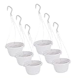 Jardinière suspendue pour jardin d'intérieur — ce pot suspendu est de taille moyenne et peut accueillir des plantes vertes et des fleurs. pot de fleurs suspendu en plastique