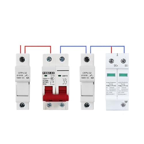 Interrupteur de batterie photovoltaïque 10A avec coupure 1000V DC rapide