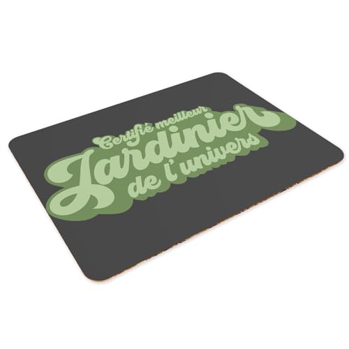 4 Sets de table napperons en liège noir grand format pour la cuisine - 3