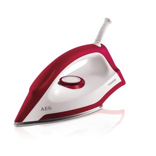 AEG 95007 1009 Strykjärn, 1,9 m Kabel, Röd/Vit