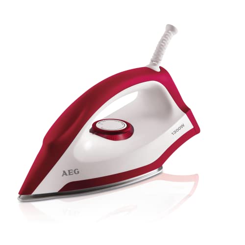 Miglior Ferro da stiro a Secco (2024) 11 AEG LB1300 Ferro a secco 1300W Rosso, Bianco
