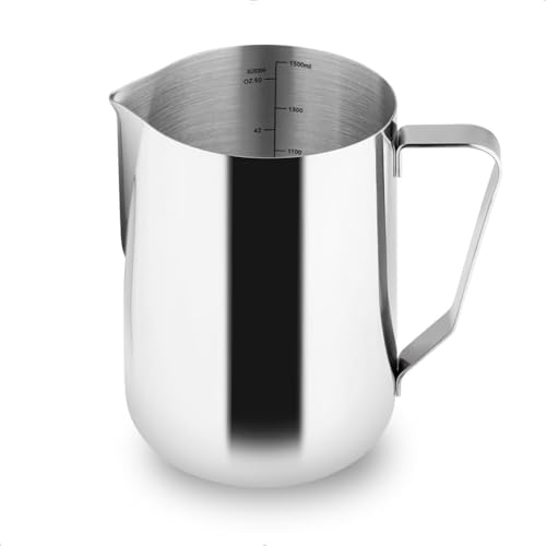 Image of watchget 50oz Milk Frothing Pitcher Stainless Steel Espresso Steaming Jug | watchget 50oz Milk Frothing Pitcher Stainless Steel Espresso Steaming Jug