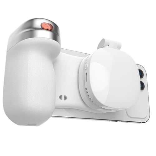 Perche à selfie magnétique Bluetooth blanche avec lampe LED intégrée pour smartphone