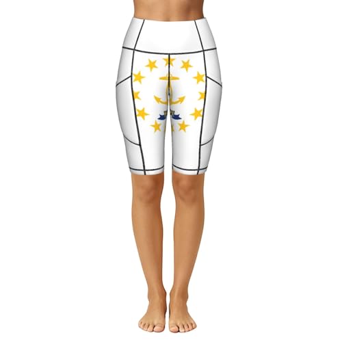 Legging taille haute doux imprimé drapeau Rhode Island athlétisme - 2