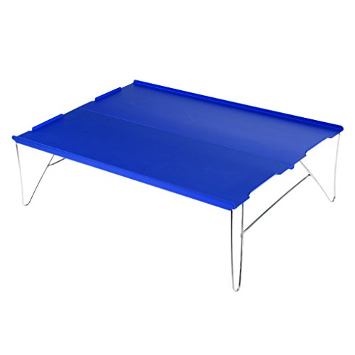 YIJU de Acampamento Ao Ar Livre Dobrável Compacta Portátil de Alumínio com Bolsa de Transporte - Azu