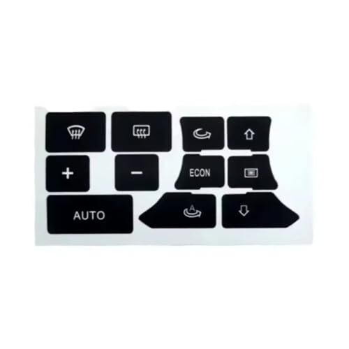 Autocollant de réparation bouton climatisation Audi A3 8P finition d'origine tableau de bord