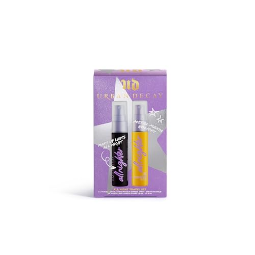 Proteínas, Urban Decay All Night Travel Set edición limitada a precio especial con 2 fijadores tamaño de viaje, 30ml cada uno