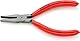 KNIPEX Greifzange für Feinmechanik mit Kunststoff überzogen schwarz atramentiert 125 mm, 37 11 125