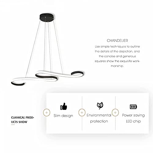 Chandelier LED dimmable rose de 108cm avec télécommande pour salon