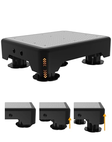 Adjustable Step Stool for Adults, Toddler Step Stools, 600 LBS Capacity Non-Slip Safety Step Platform for Elderly and Kids, Portable Stair Assist for Cars, Bedside, Kitchen, and Shower, Grey