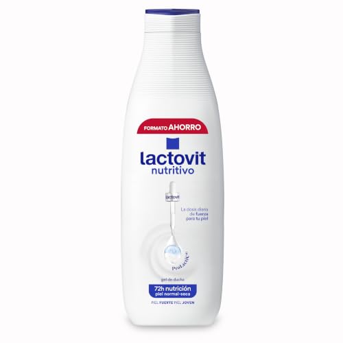 Lactovit - Gel de Ducha Nutritivo ProLactic10 Piel Normal y Seca - 750 ml | Estimula la producción de colágeno y elastina y está testado bajo control dermatológico para toda la familia