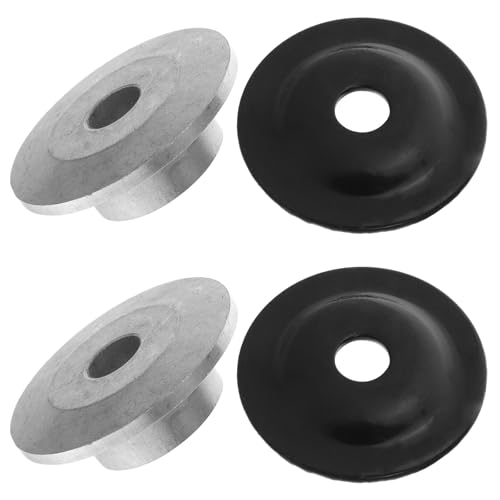 Brida de amoladora angular de acero negro juego de 4 placas para metal y carpintería