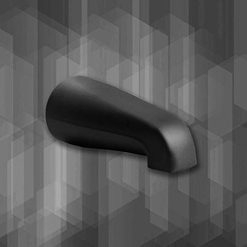 Sento Black Universal Heavy Durable Metal Bathroom Tub Spout Without Diverter, Heavy Duty Metal Bathtub Faucet Without Shower Diverter - 4 Inches 1/2" Ips Inside Thread, Matte Black #TOP4