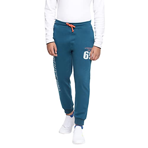 Image of Li'l Tomatoes Boys Drawstring Regular Fit Printed Cotton Trackpant Black