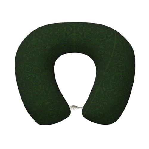 Almohada de viaje de poliéster ajustable negra miniatura 1