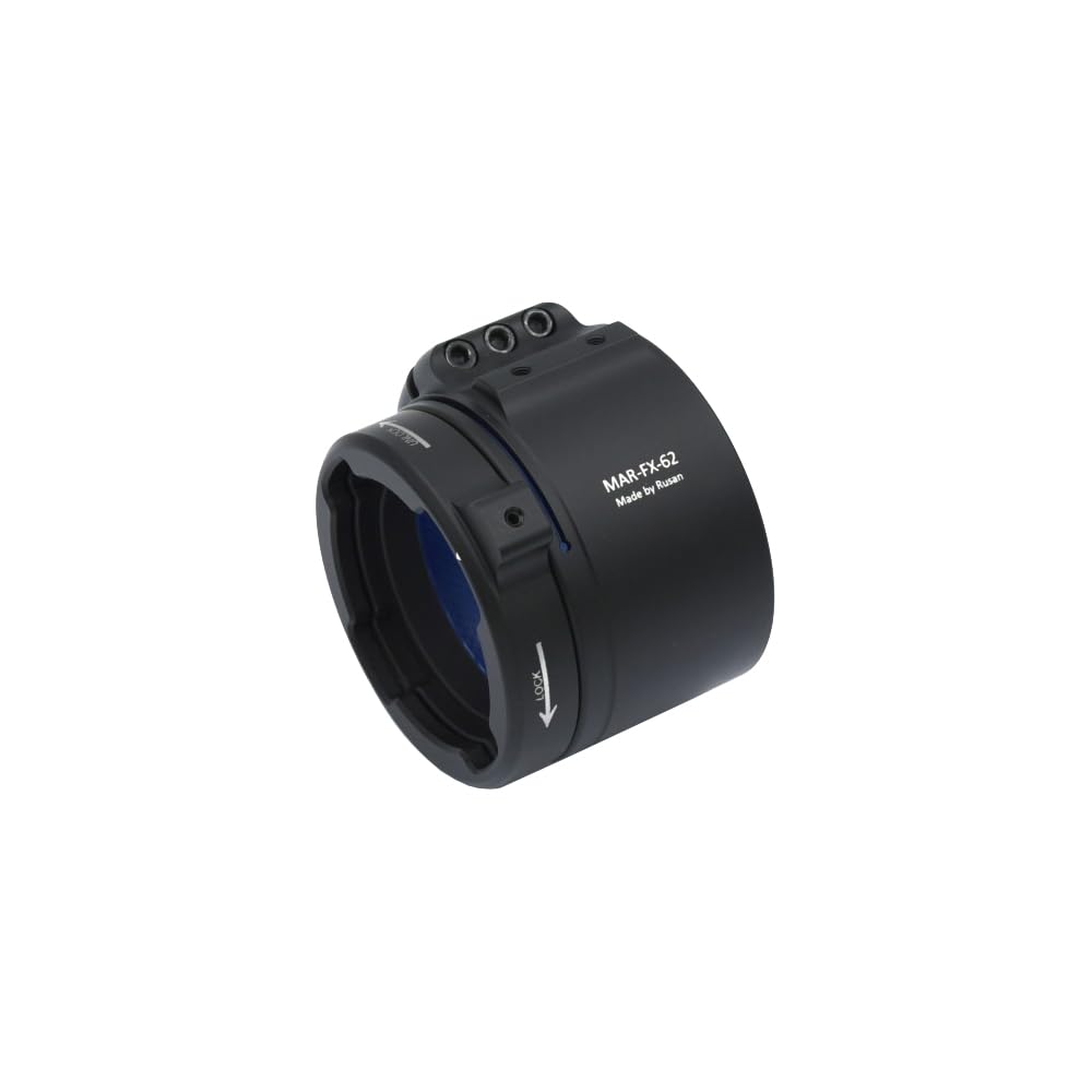 Rusan Modular Adapter MAR-FX für Wärmebild- und Nachtsichteräte mit 3-facher Verschraubung - für Zieloptik/Zielfernrohr BZW. Vorsatzgerät (Wärmebildkamera/Nachtsuchtgerät)
