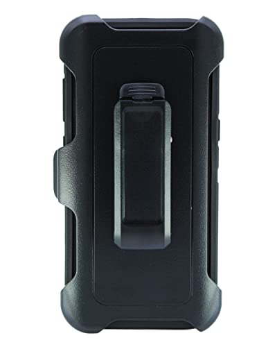 Wallskin Case For Galaxy S8 (5.8") Heavy Duty Full Body Military Grade Drop Protection Carrying Cover Holder | Holster For Men Belt With Clip Stand – Black/Black #TOP5