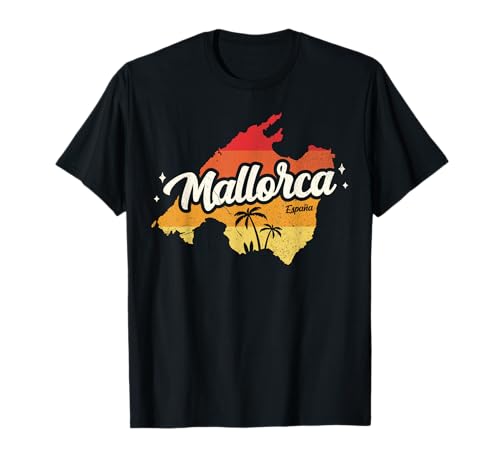 Retro Mallorca Island Spain Summer Vacation Beach Vintage T-Shirt