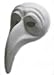 RedSkyTrader Mens Paper Mache Plague Doctor Craft Mask One Size Fits Most White